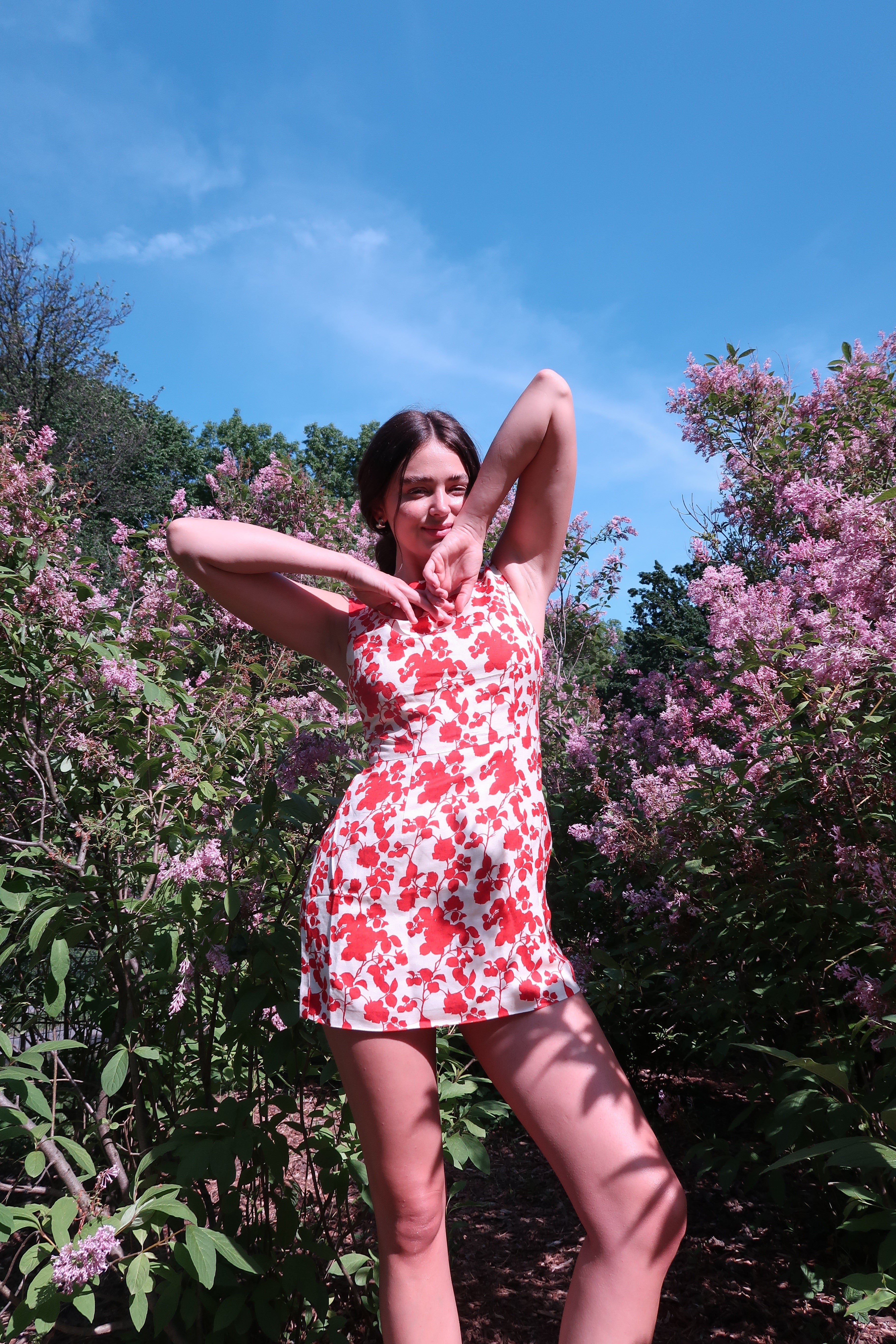 Ellie Dress Red Floral by Sister Swim