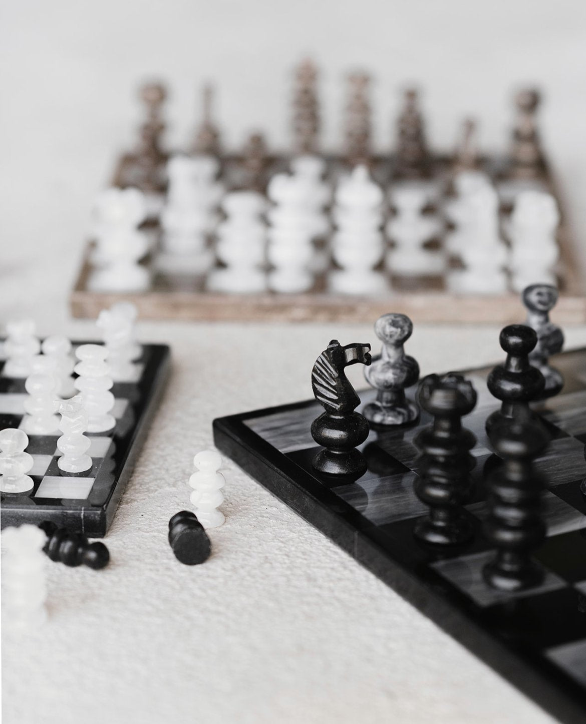 Chessboard - Blanco Negro by Agave