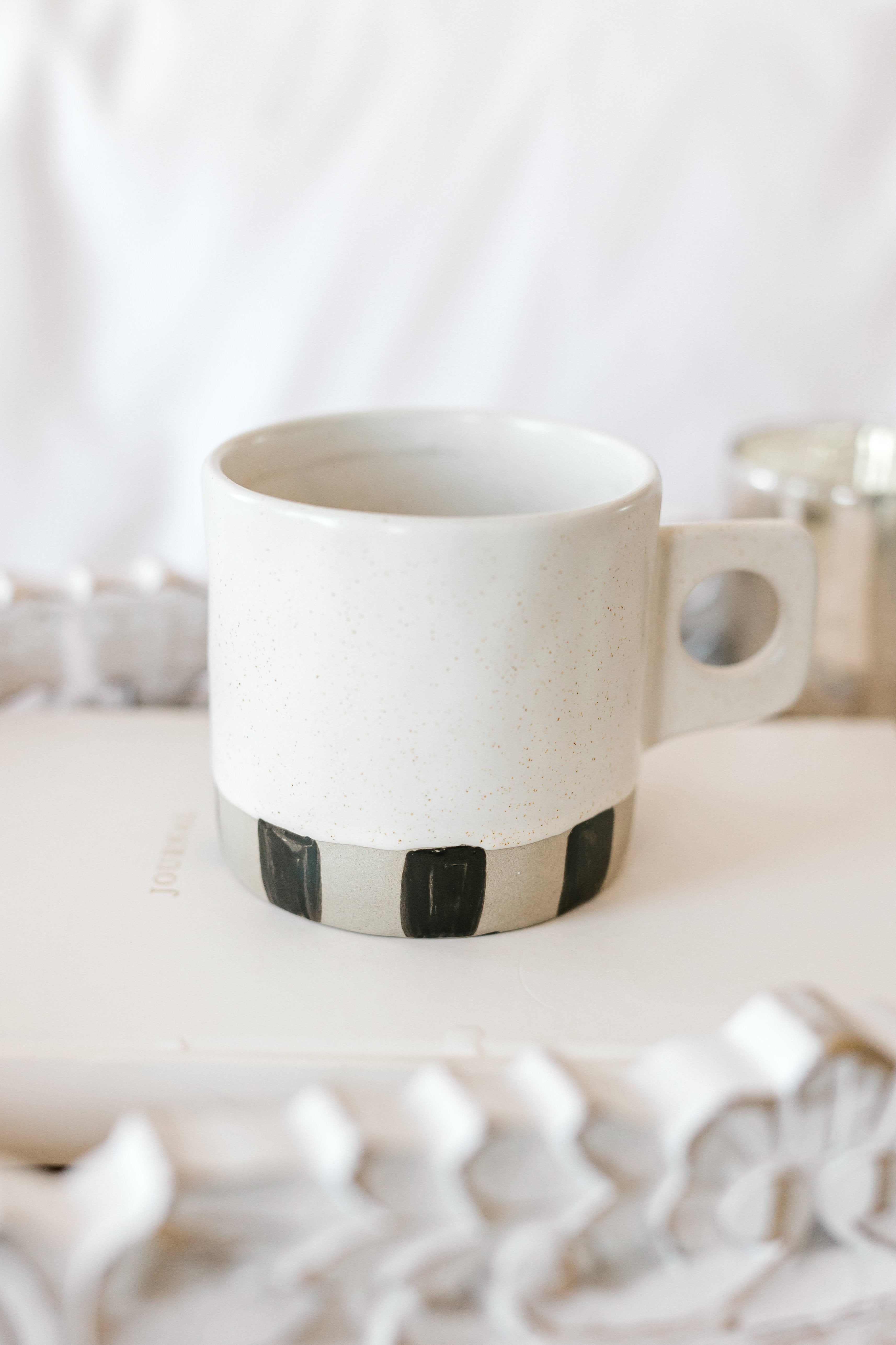 Black Tie Mug by Divine Ivy