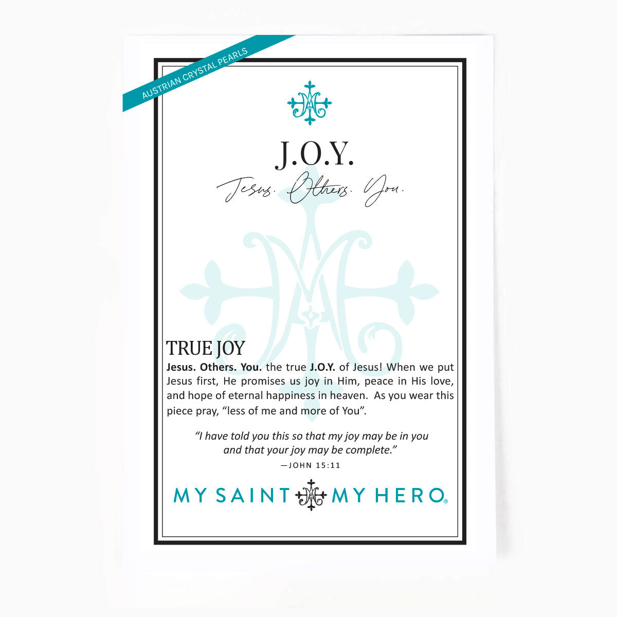 J.O.Y. Bracelet - St. Benedict by My Saint My Hero