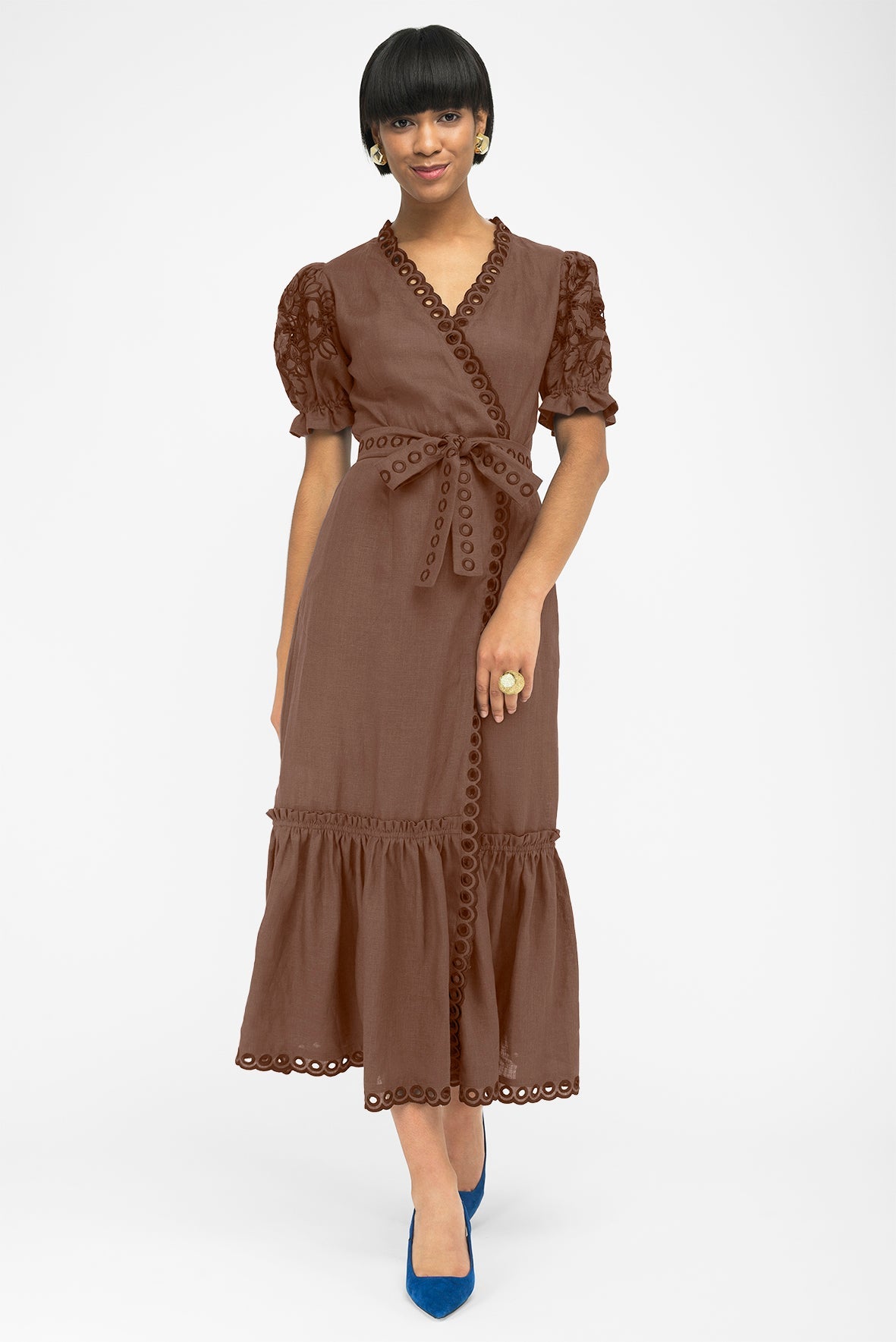 CIDE WRAP DRESS by Fanm Mon