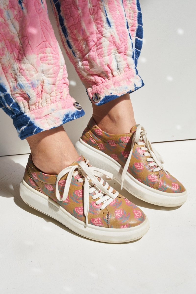 Kavi Leather Platform Sneaker by Llani