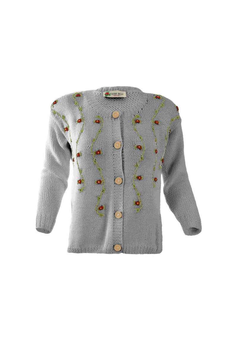 CLEMATIS COTTON CARDIGAN BY FANM MON
