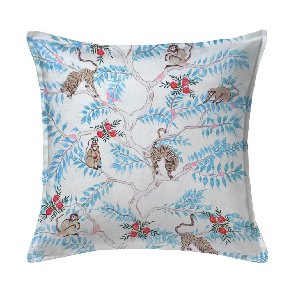 Monkey and Tiger Pillow in Day by Krane Home