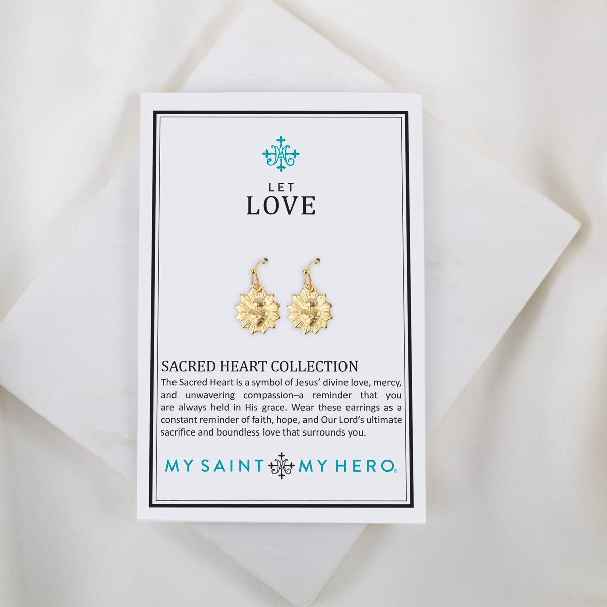 Sacred Heart Earrings by My Saint My Hero