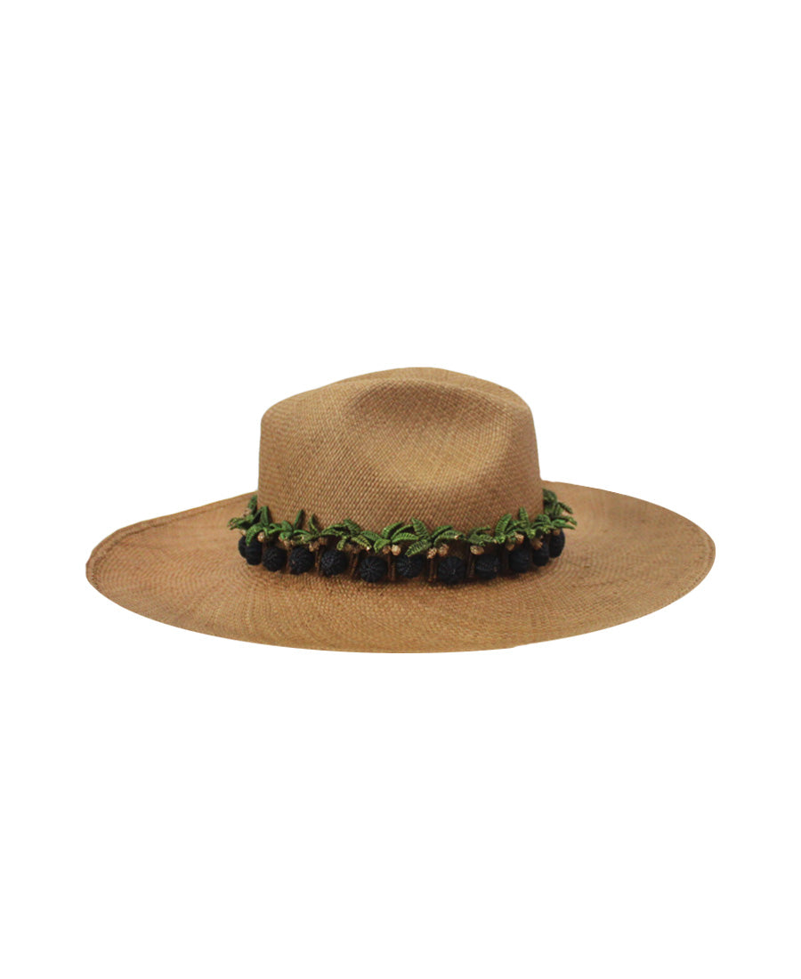 Light Brown Palmas Hat by Pájara Pinta