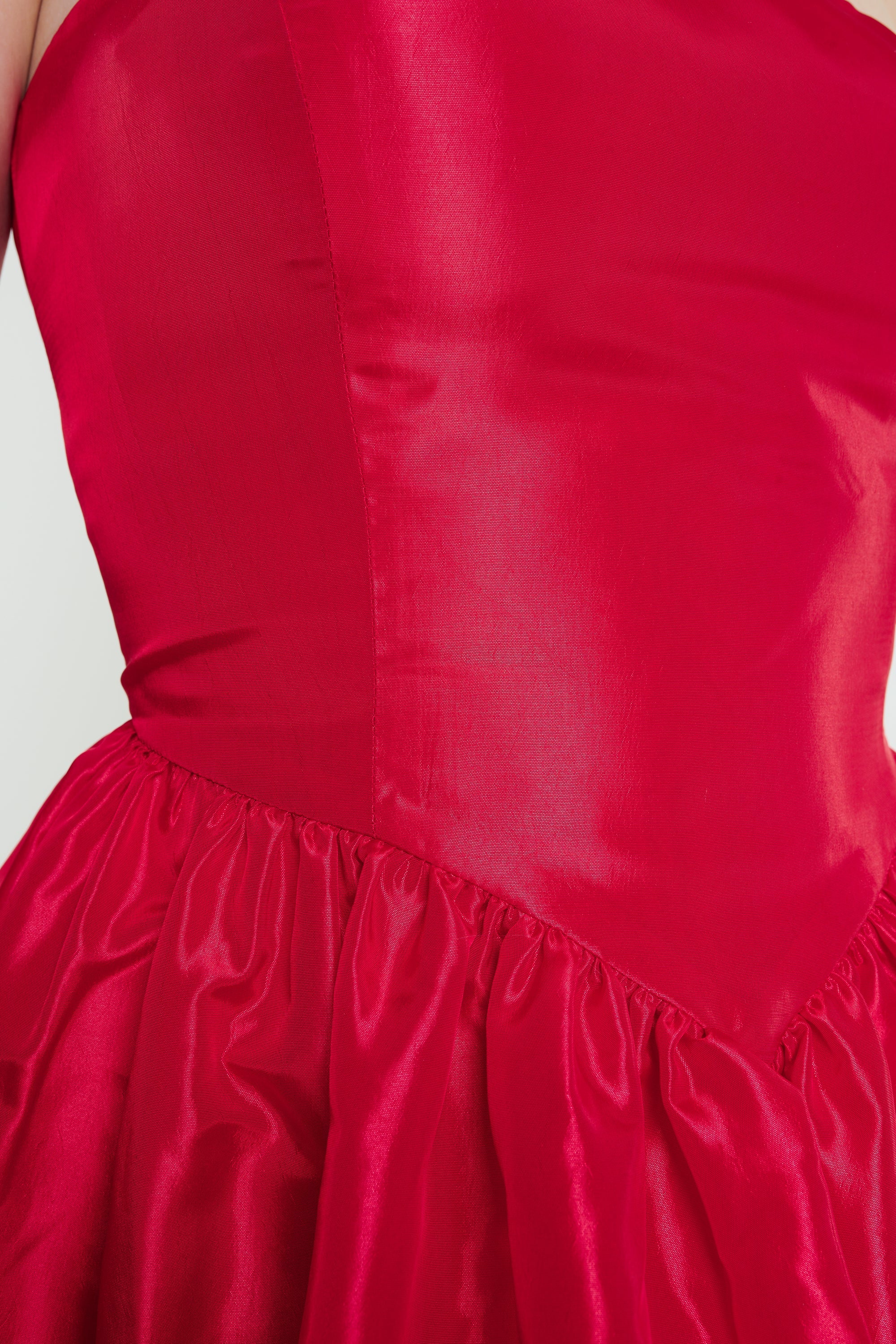 Roxanne Mini Dress in Cherry Red by Madeline Marie