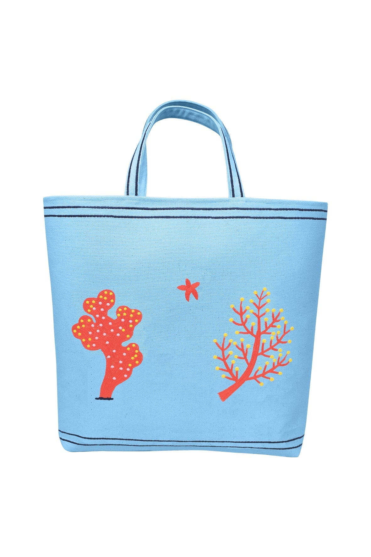 CORAL TOTE BAG by Fanm Mon