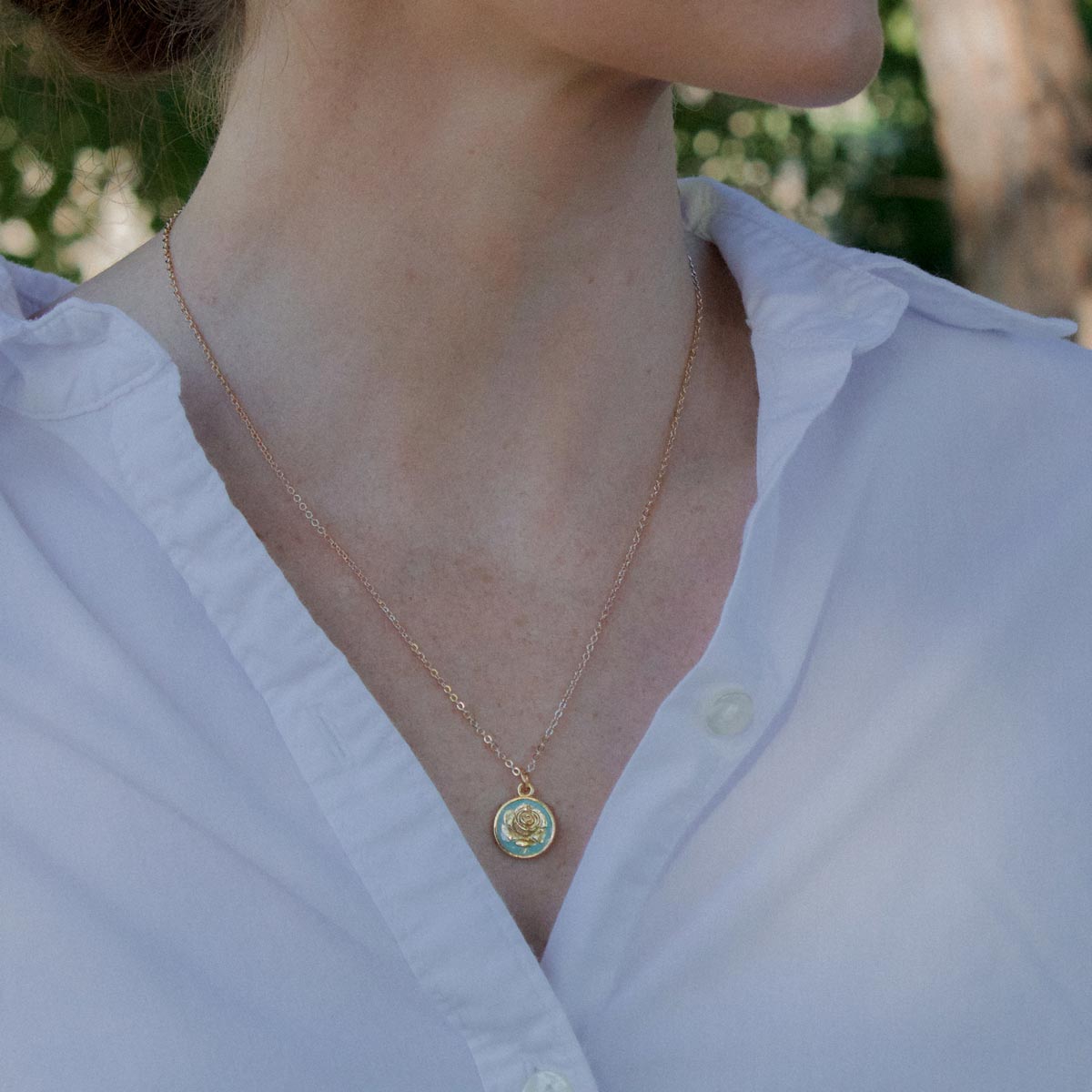 Miraculous Rose Necklace by My Saint My Hero