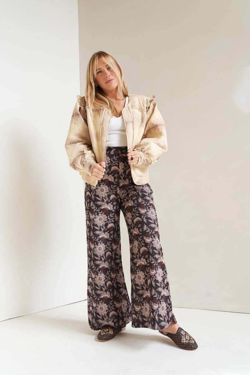 Navy Block Print Set by Llani