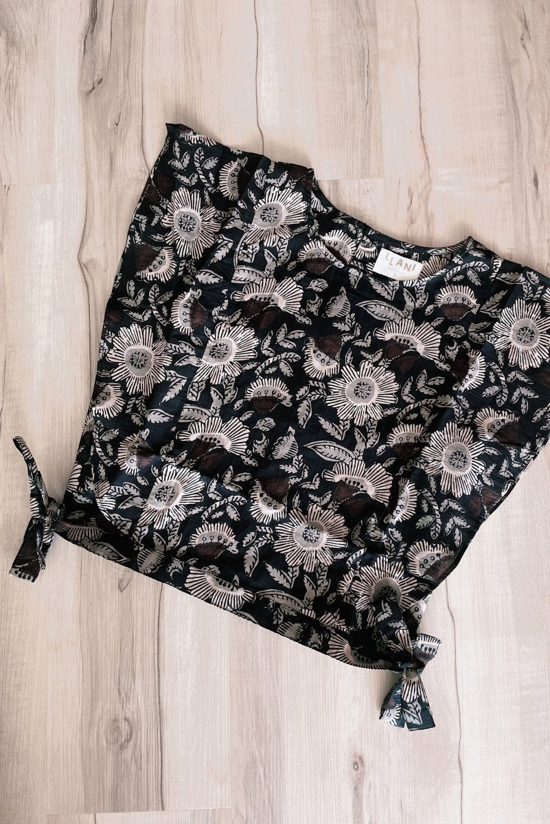 Navy Block Print Set by Llani