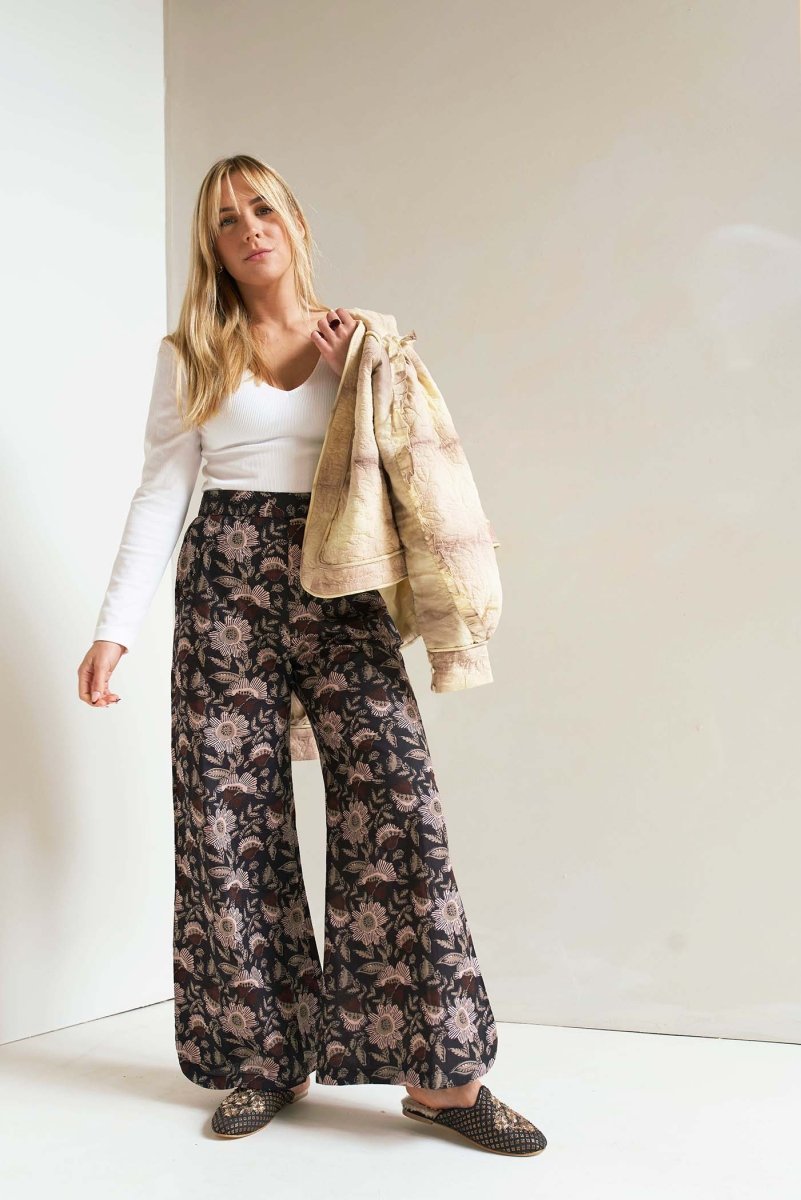 Navy Block Print Set by Llani