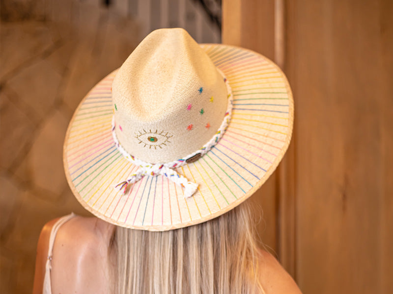 Evil Eye Confetti Cowboy Hat by Corazon Playero