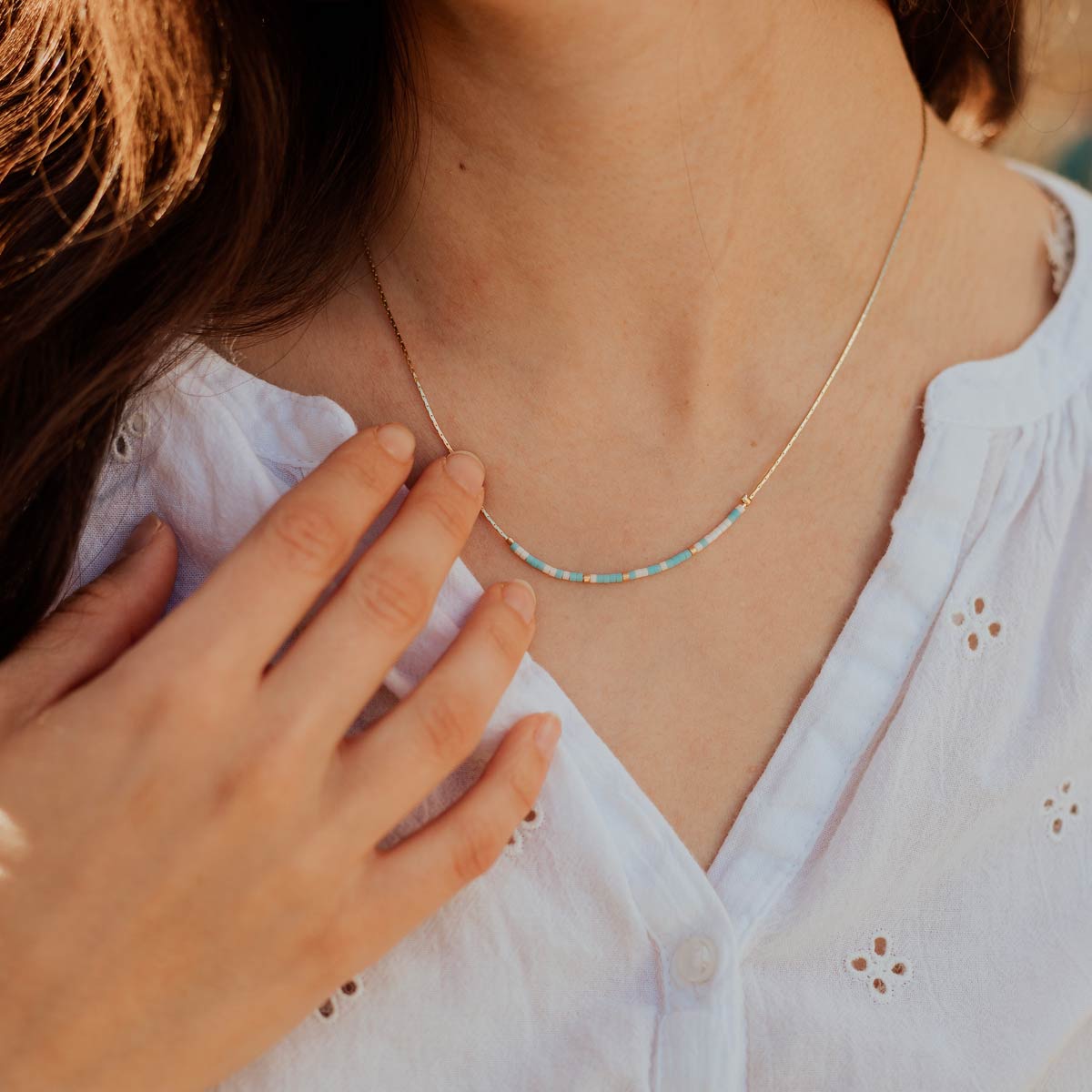 Peace Be With You Morse Code Necklace by My Saint My Hero