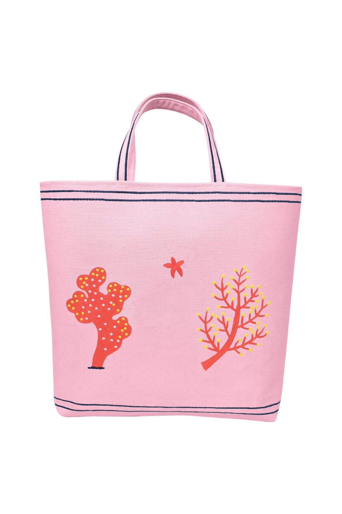 CORAL TOTE BAG by Fanm Mon