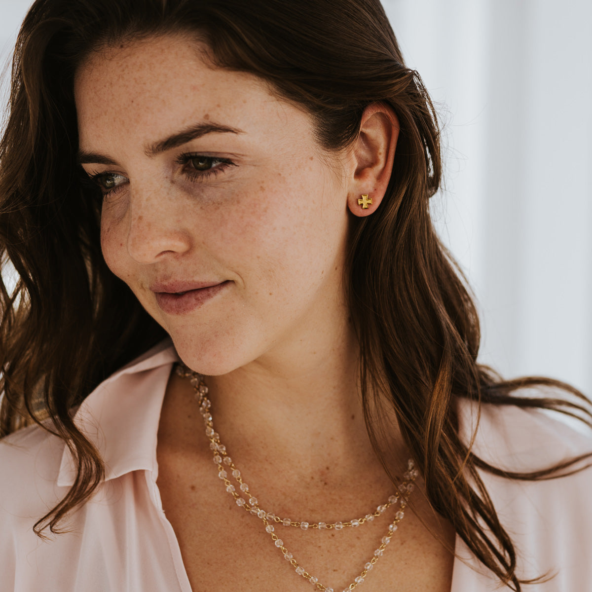 Faith Stud Earrings by My Saint My Hero