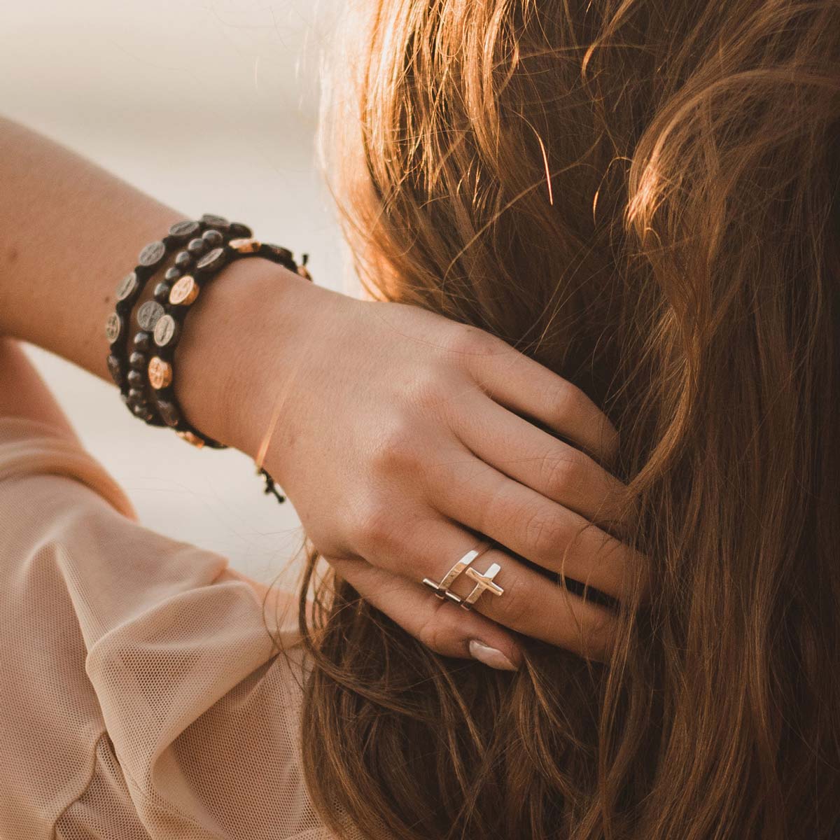 Pillar of Faith Cross Ring by My Saint My Hero