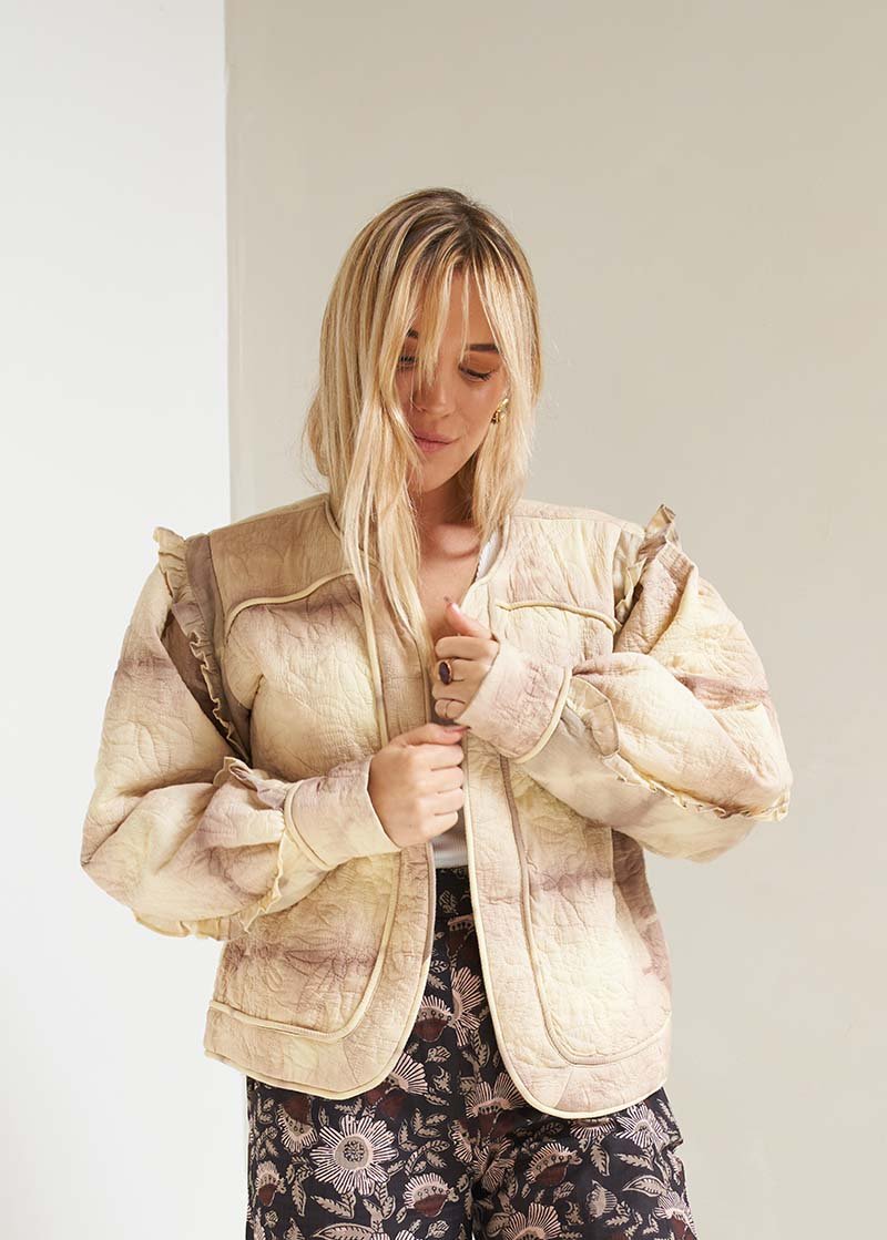 Quilted and Dyed Jacket by Llani