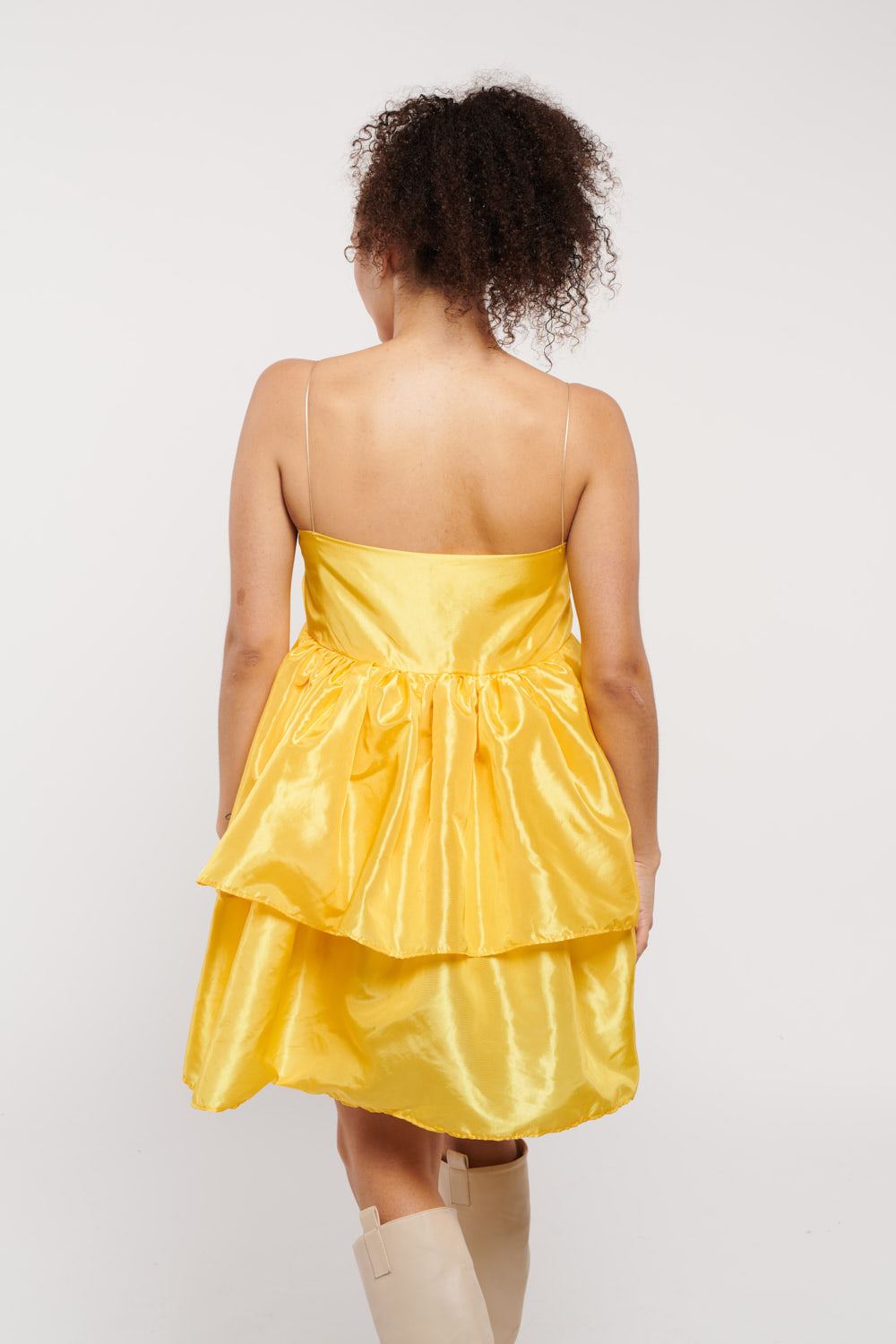 Birthday Suit Yellow with Silk Chord Straps by Madeline Marie