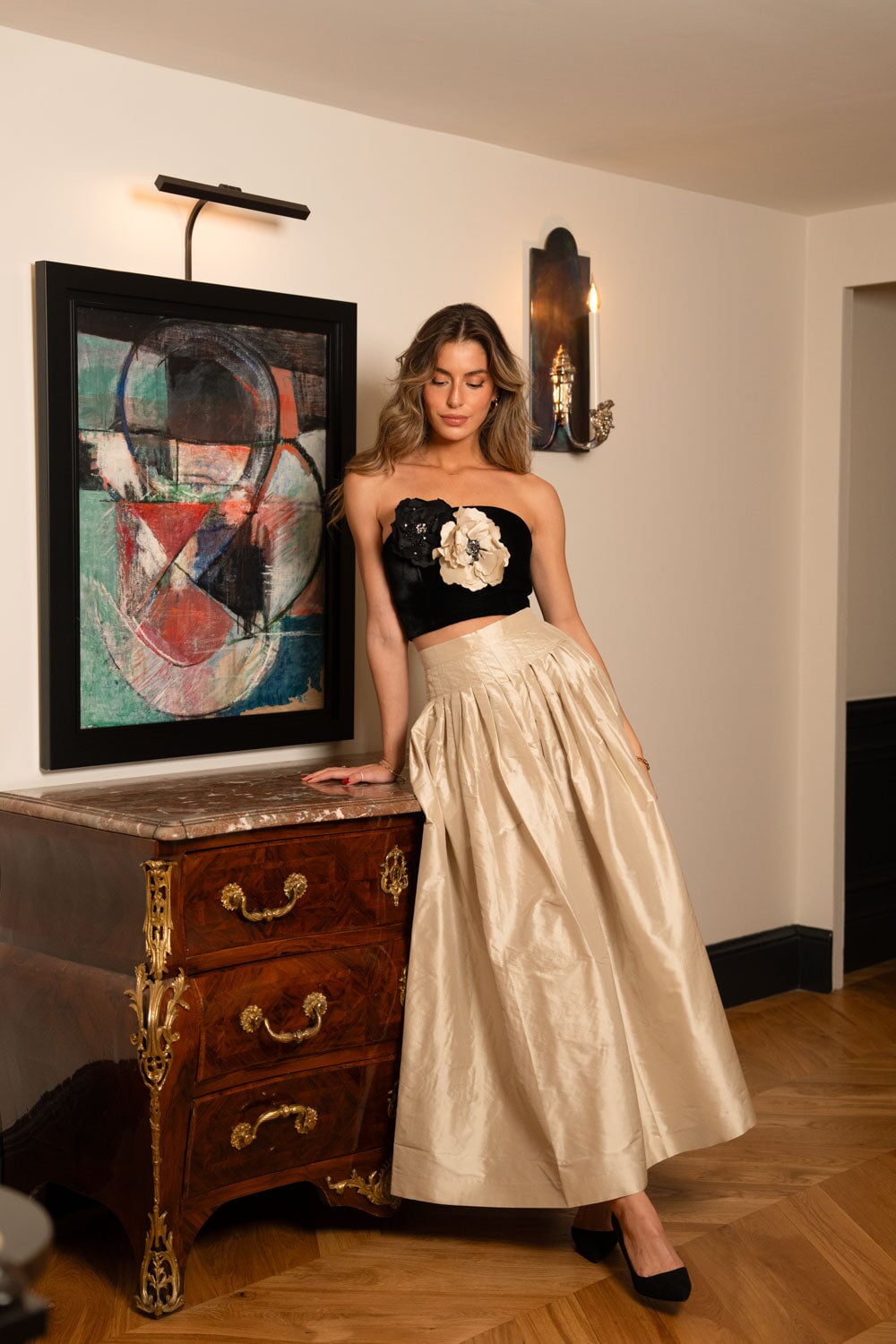 Yass Taffeta Ball Skirt - Ivory by Rosewater House