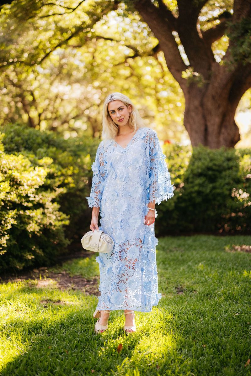 The Ella Kaftan Maxi - Powder Blue by Tela Mercantile (HerStory Exclusive)
