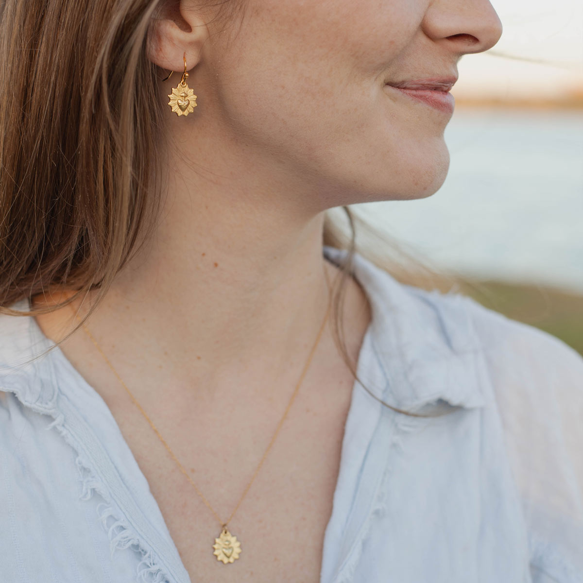 Sacred Heart Earrings by My Saint My Hero