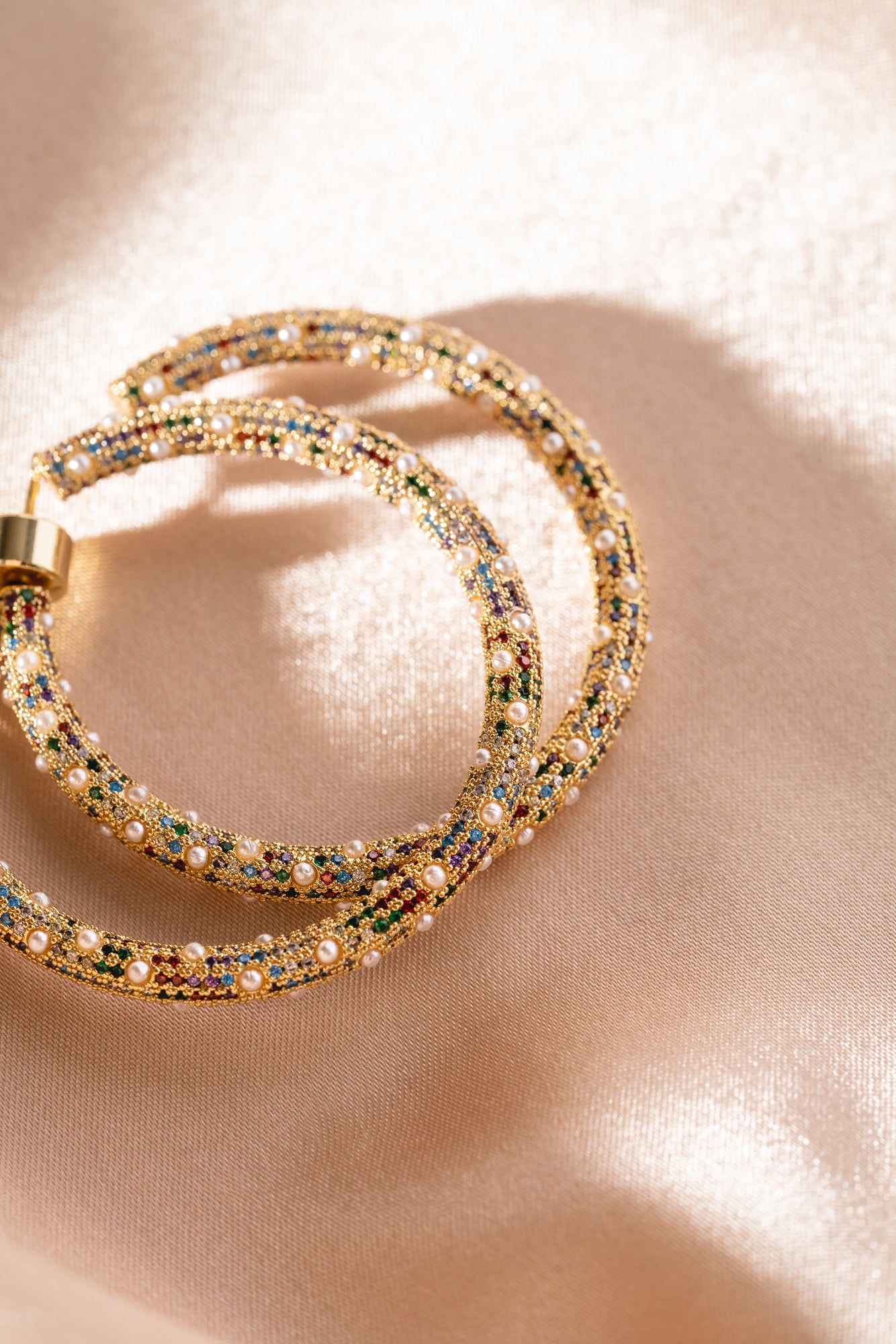 Stevie Hoop-Yellow Gold by Herice Henderson