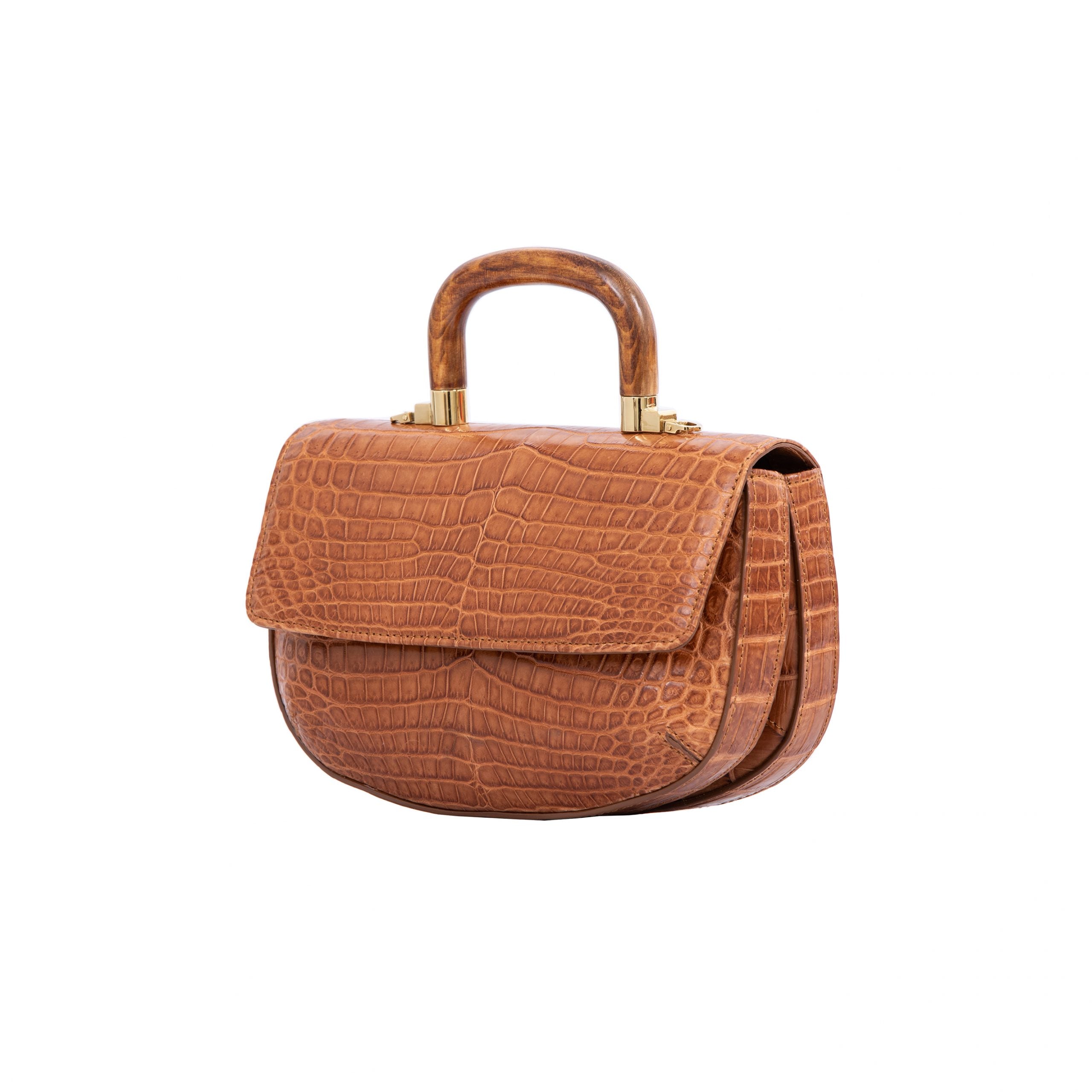 Picco in Cognac Crocodile by Cape Cobra