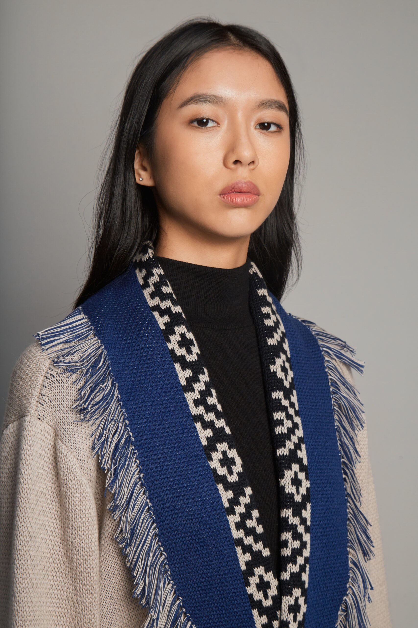 Andén Taupe Belt Cardigan by MUNA