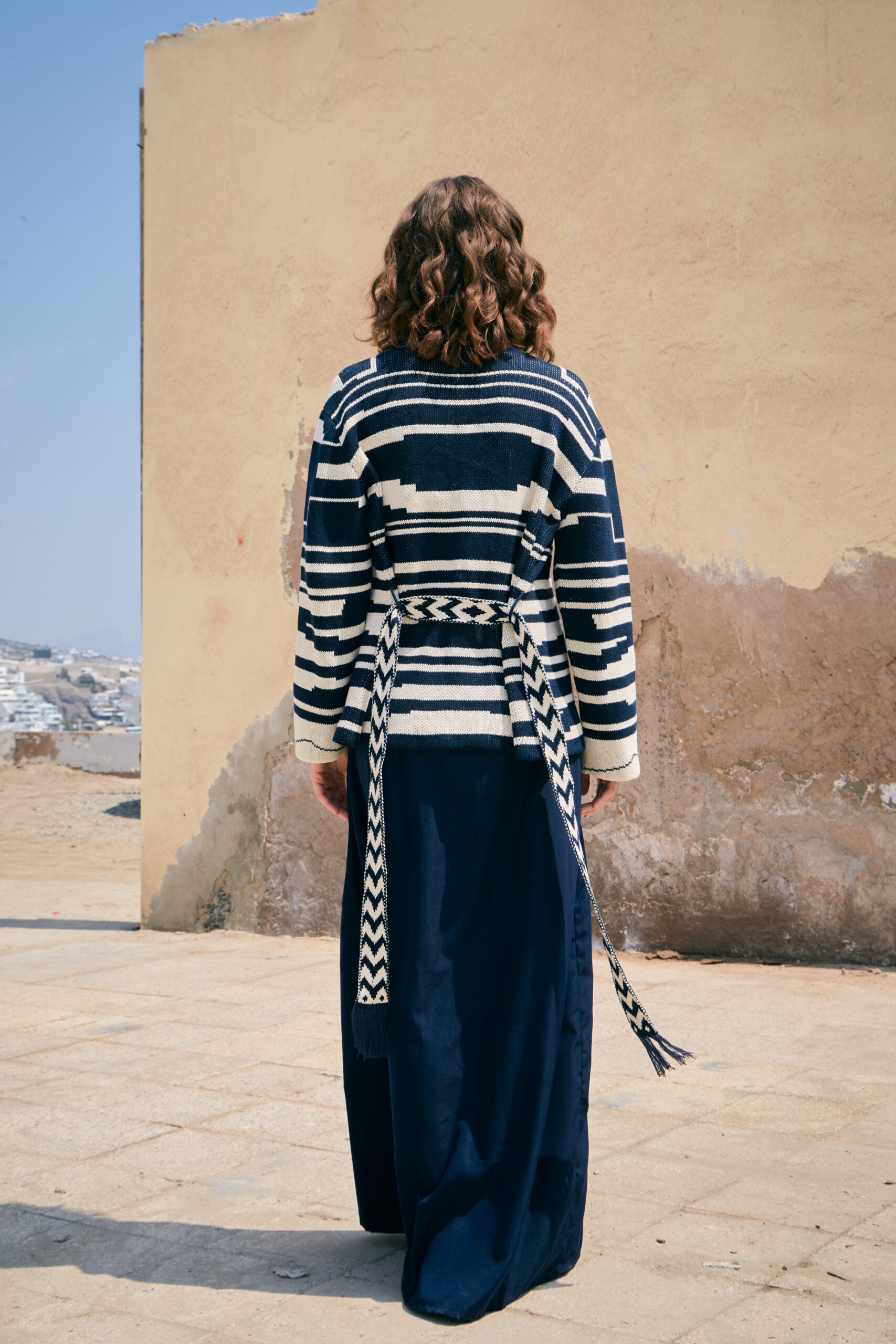 Thierra Sur Blue Cardigan by MUNA