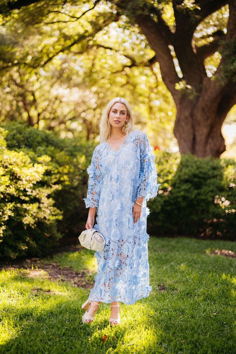 The Ella Kaftan Maxi - Powder Blue by Tela Mercantile (HerStory Exclusive)