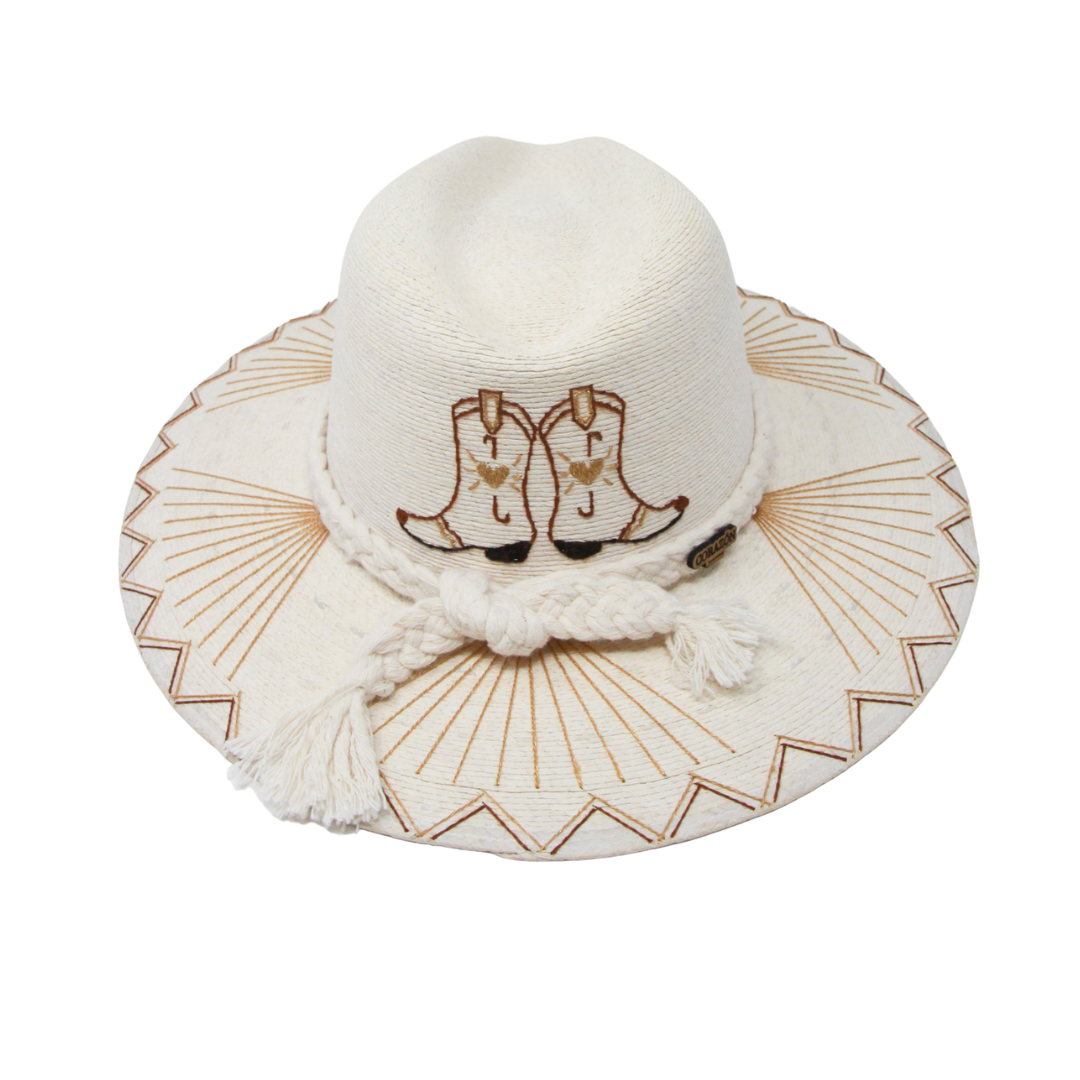Exclusive Brown Boots Hat by Corazon Playero