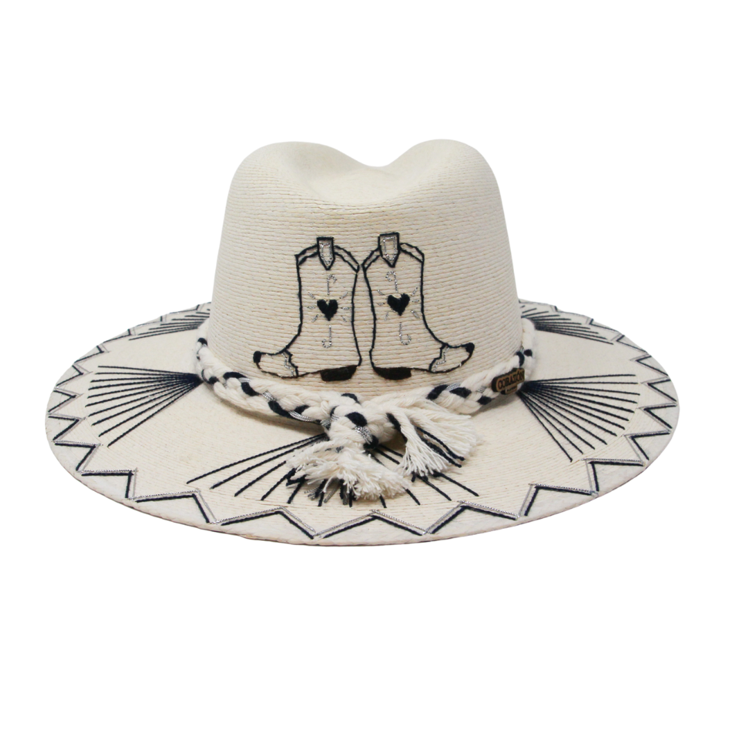 Exclusive Navy Boots Hat by Corazon Playero