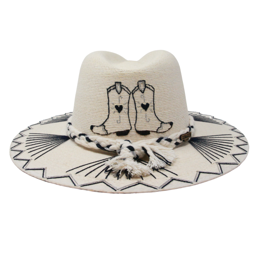 Exclusive Navy Boots Hat by Corazon Playero