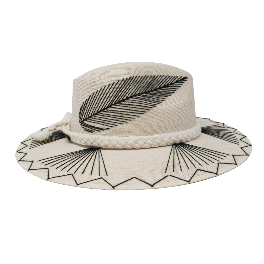 Exclusive Black Feather Hat by Corazon Playero