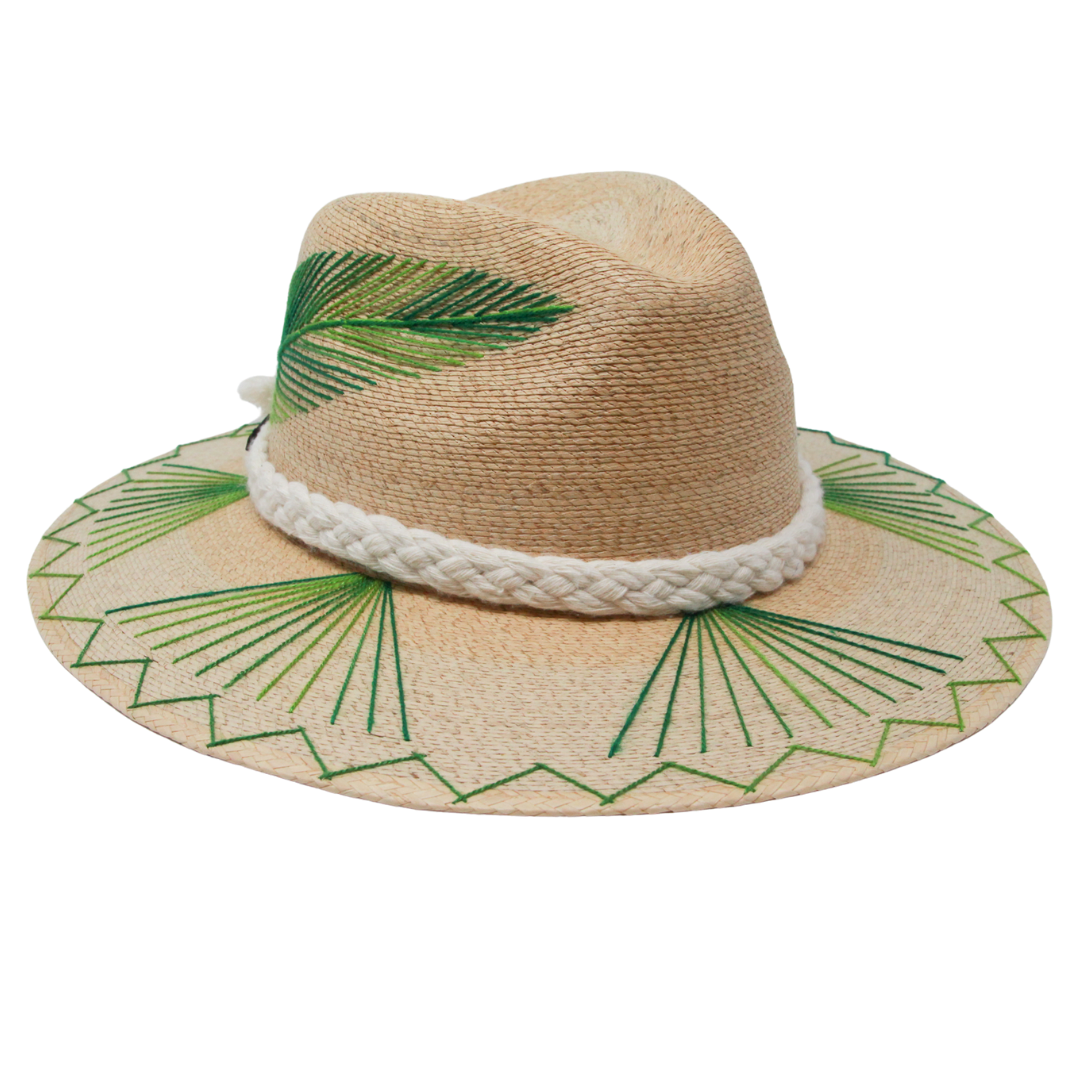 Exclusive Green Feather Hat by Corazon Playero