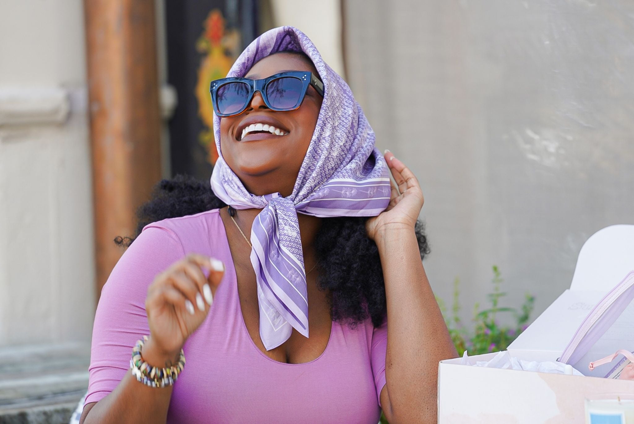 Lavender Fields Scarf by Roak Apparel