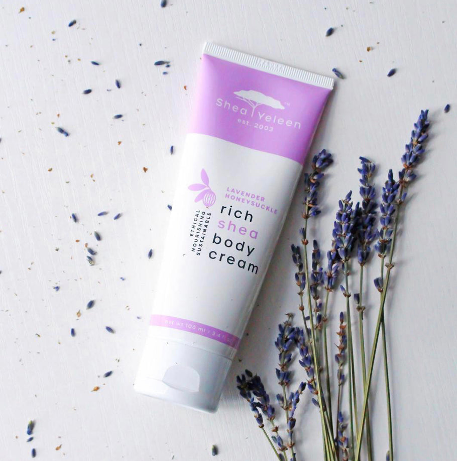 Shea Butter Cream Lavender Honeysuckle by Shea Yeleen