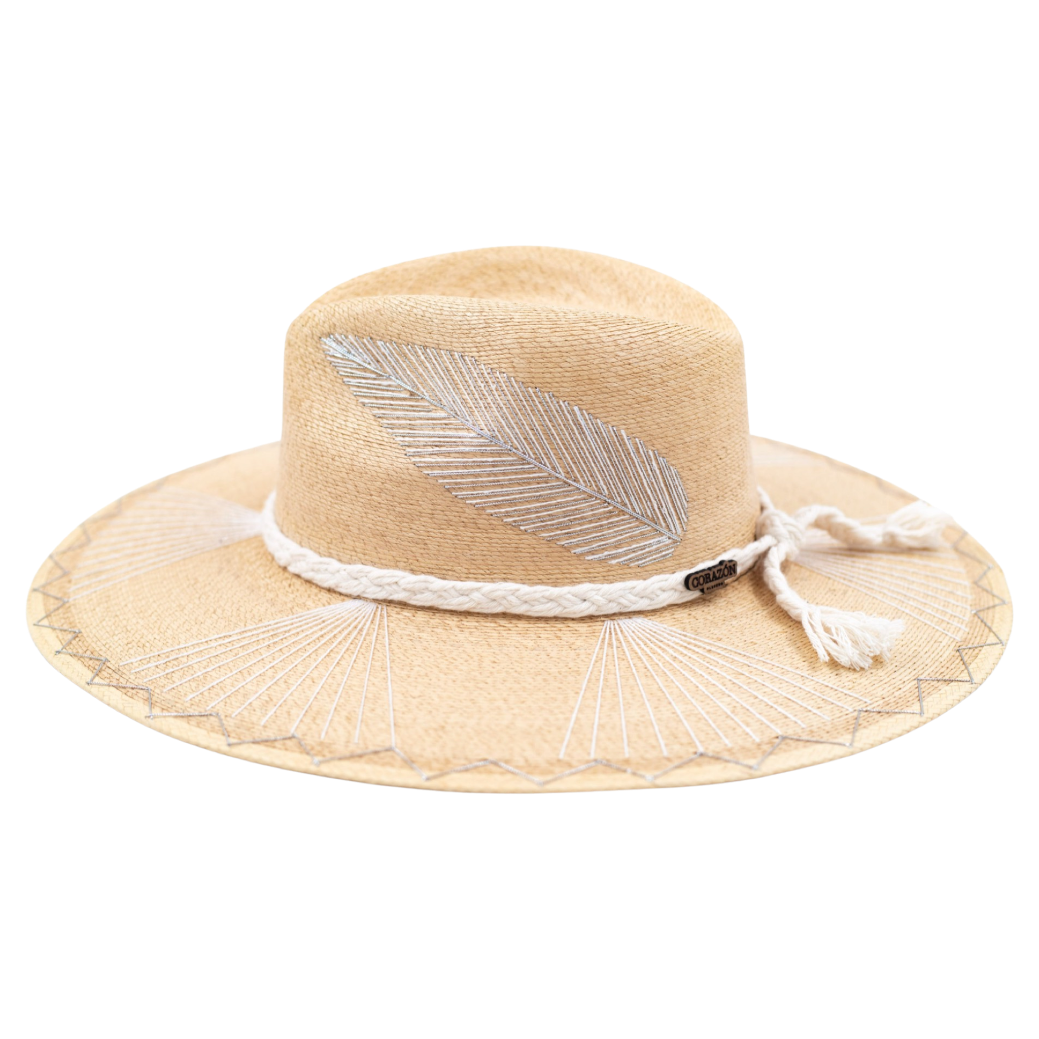 Exclusive Silver Feather Hat by Corazon Playero