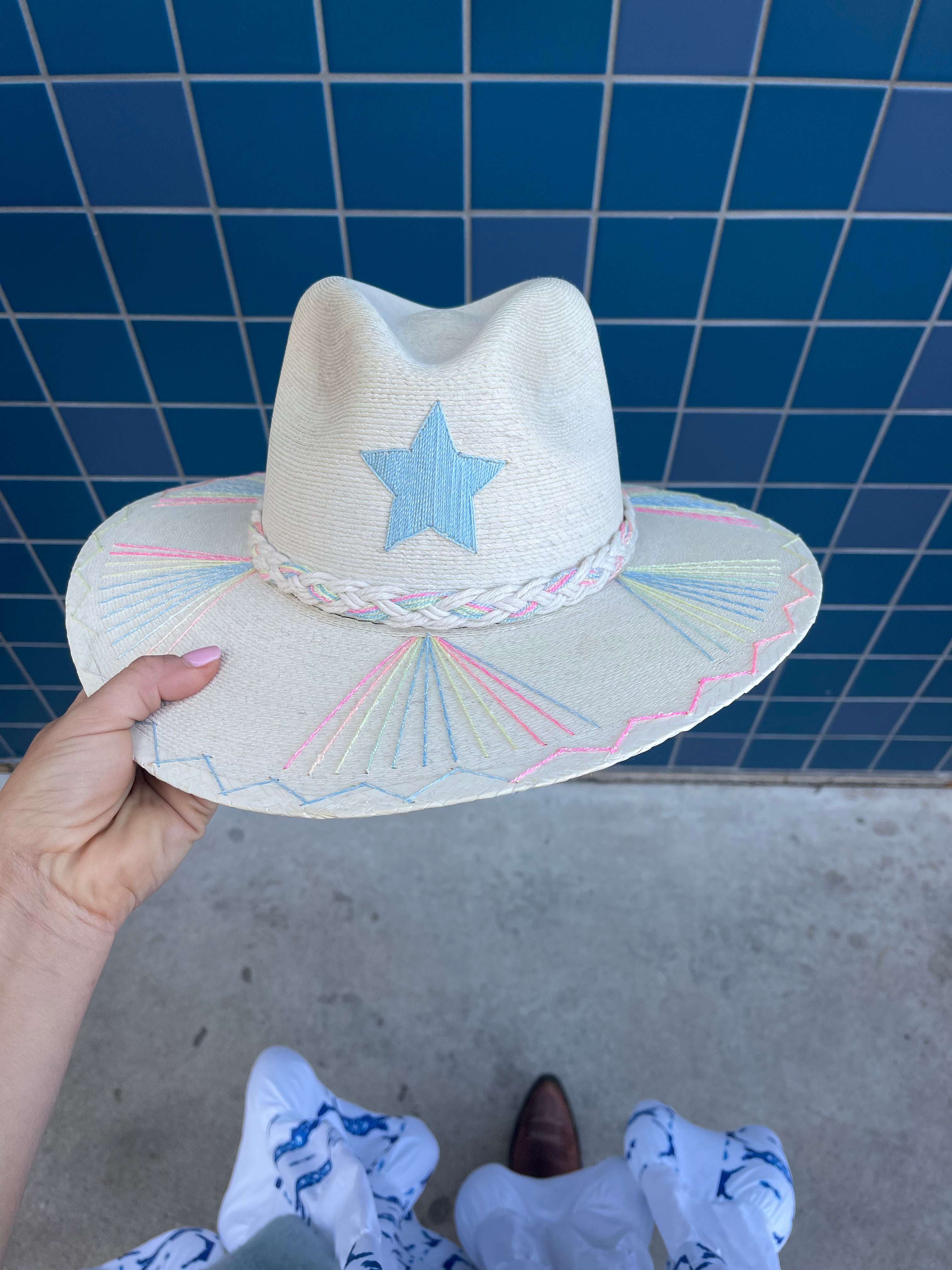 Exclusive Blue Lonestar Hat by Corazon Playero