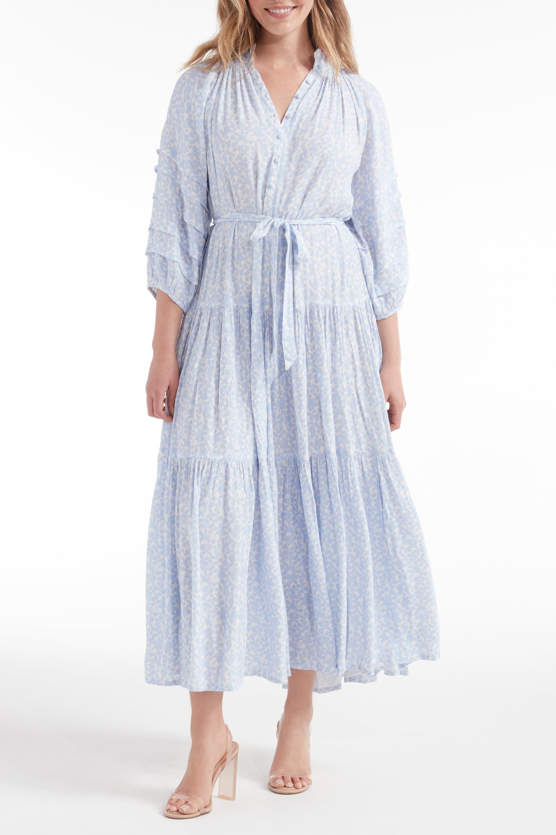 Zoey Jo Tiered Maxi Dress by Hermoza