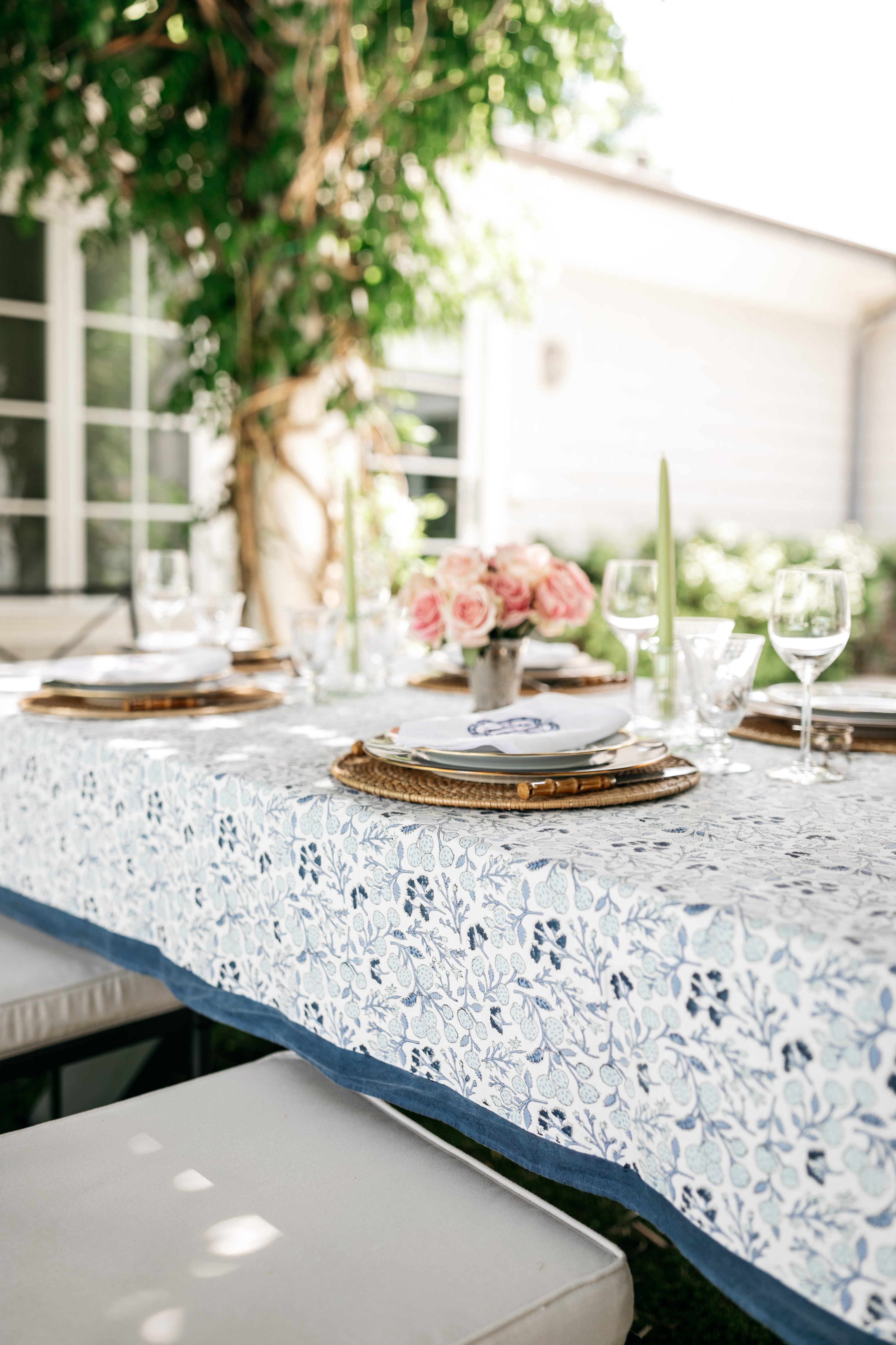 Mixed Floral Tablecloth by Holly Harris Designs