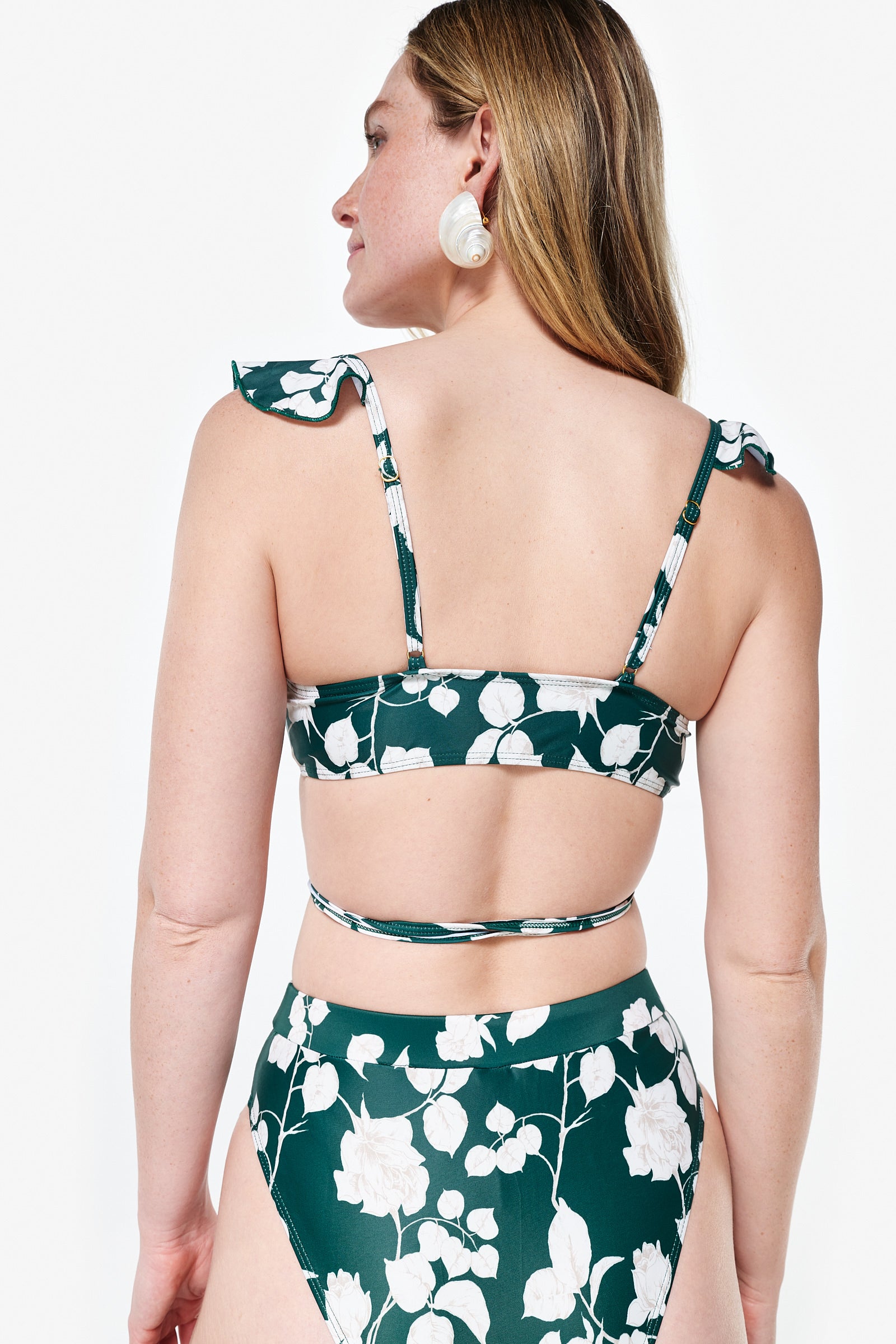 Agee Top in Green Floral by Sister Swim