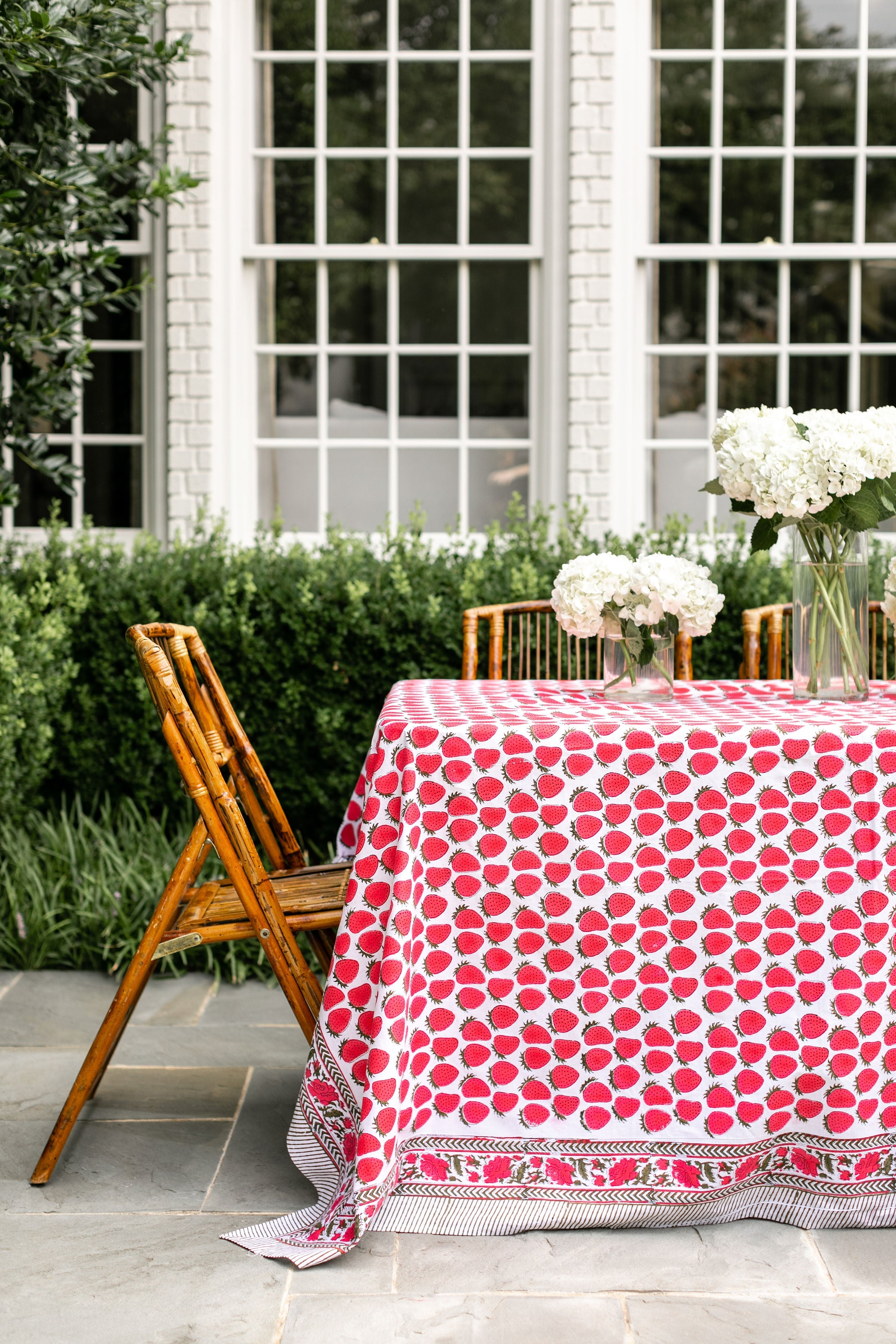 Wild Strawberry Tablecloth by Holly Harris Designs