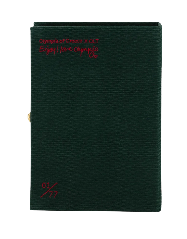 Dirty Martini Book Clutch by Olympia Le Tan