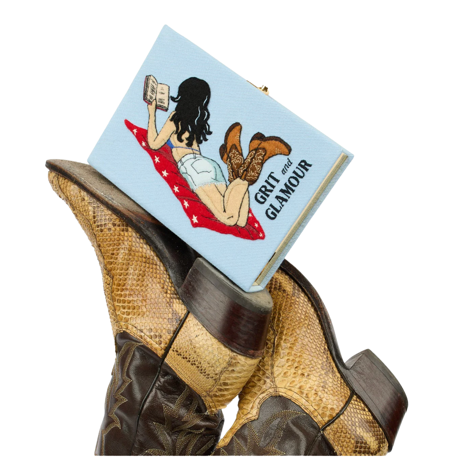 Grit and Glamour Book Clutch by Olympia Le Tan