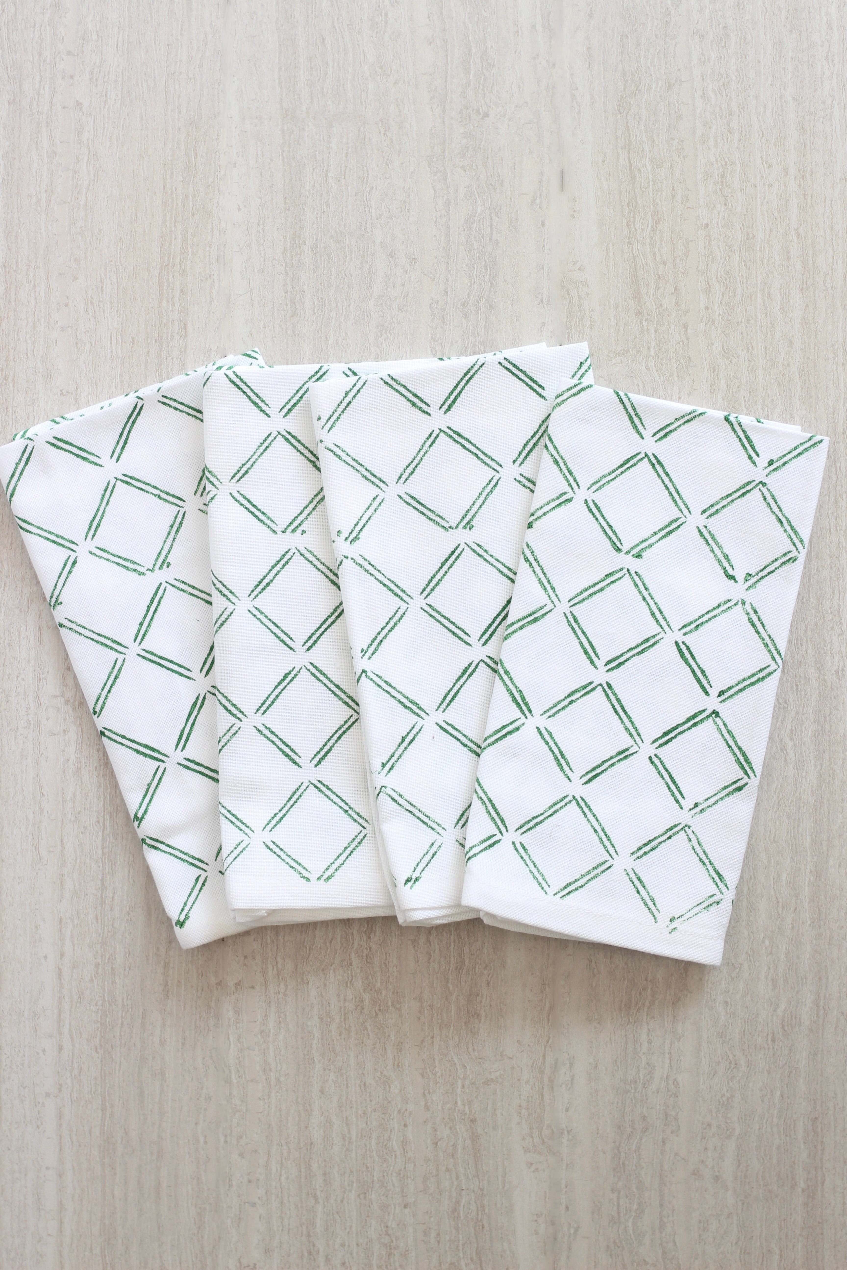 Dinner Napkins (set of 4) - Dash, Evergreen by Mended