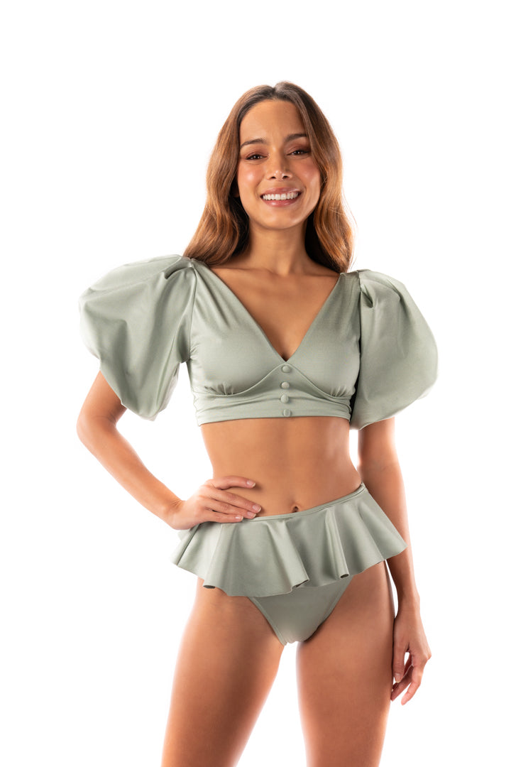 Rose Set in Mint Green by Sanlier