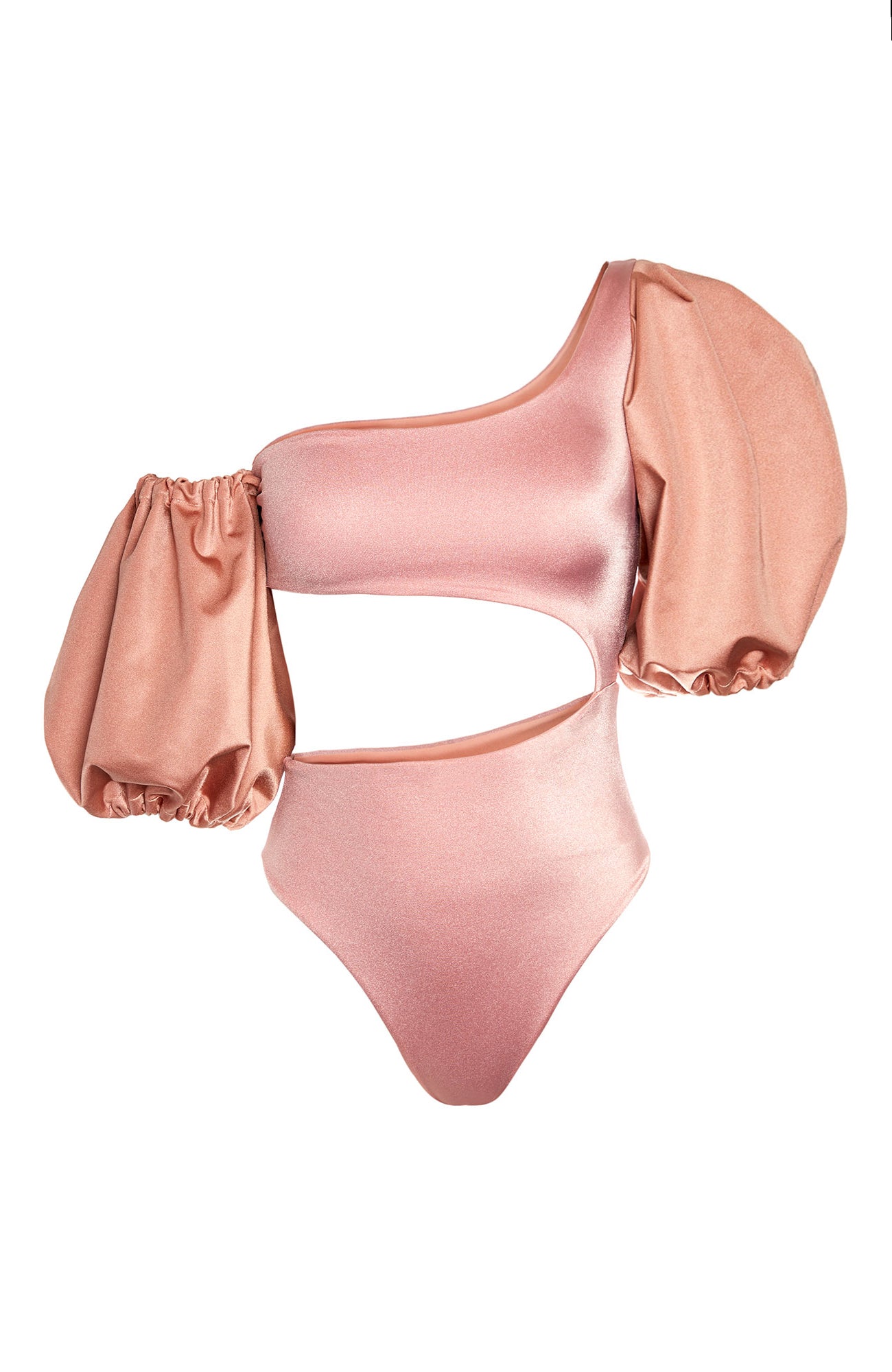 La Paz Asymmetrical One Piece in Rose by Sanlier