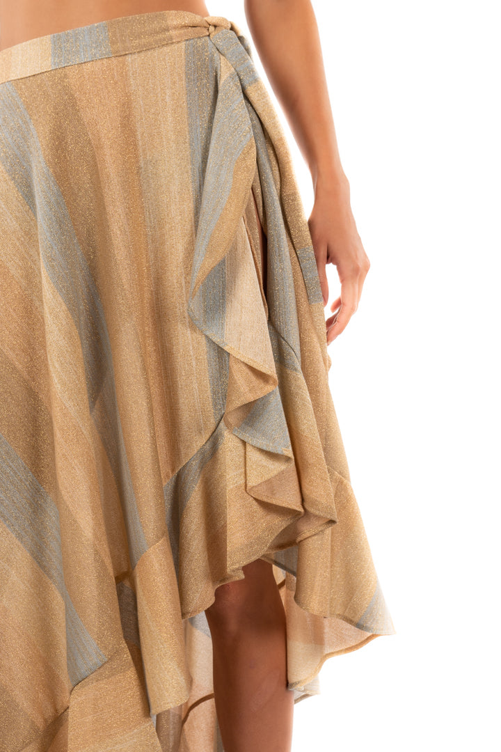 Eugenia Skirt in Blue and Gold by Sanlier